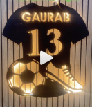 Personalized Football Jersey Metal Wall Art